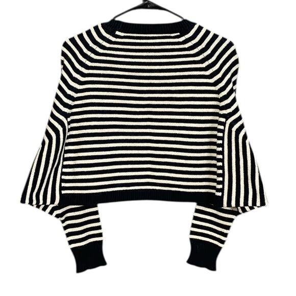 AllSaints Marcel Cropped Stripe Sweater in Women's Small - Picture 3 of 7
